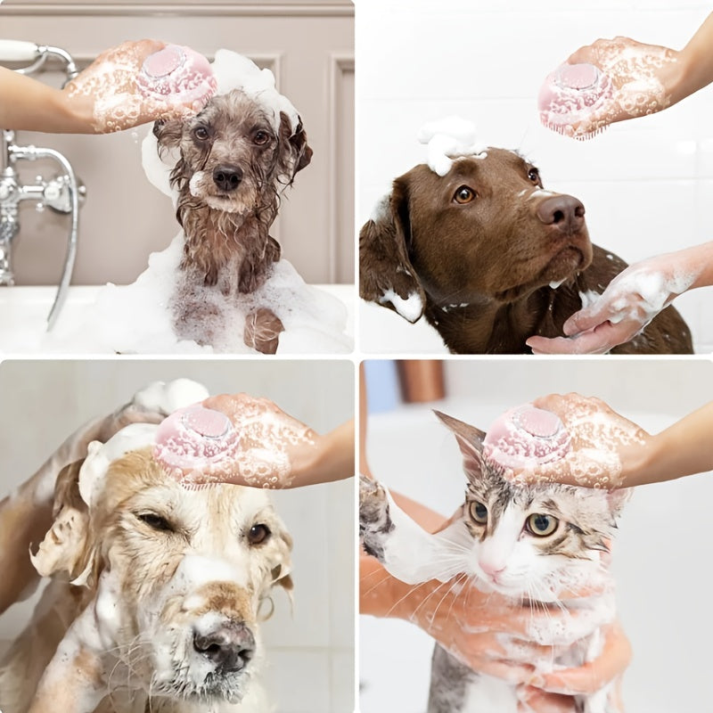 Soft Pet Bath Brush – Gentle Cleaning & Massage Tool