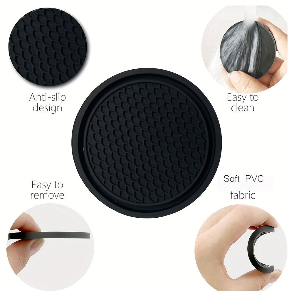 Non-Slip Car Cup Holder Coasters – Keep Your Car Clean 2PCS