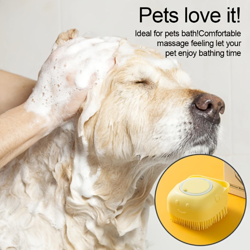 Soft Pet Bath Brush – Gentle Cleaning & Massage Tool