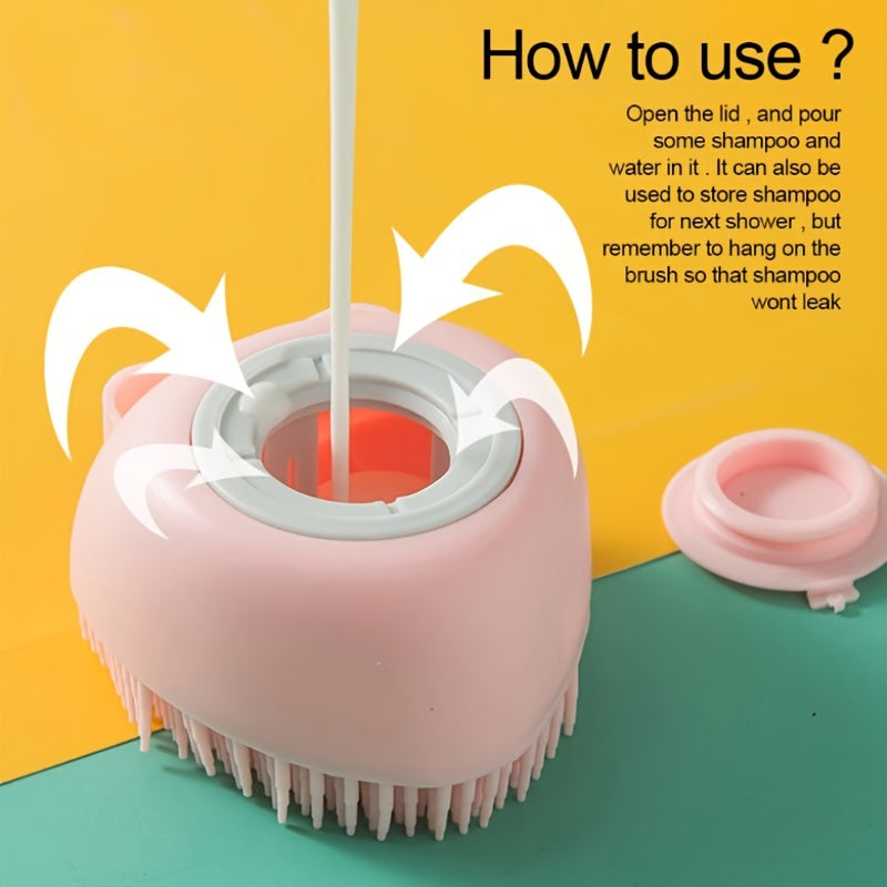 Soft Pet Bath Brush – Gentle Cleaning & Massage Tool