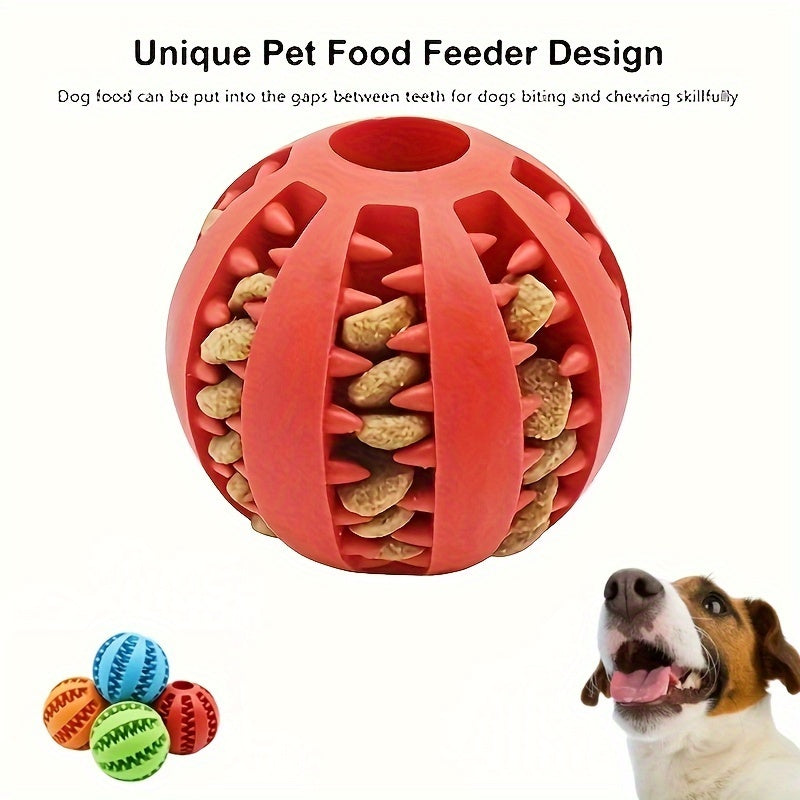 Balle interactive pour chien – Mâcher, jouer et nettoyer les dents
