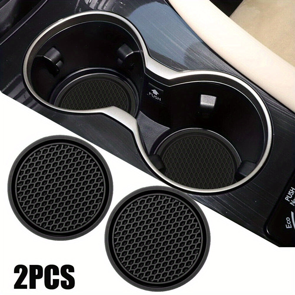 Non-Slip Car Cup Holder Coasters – Keep Your Car Clean 2PCS