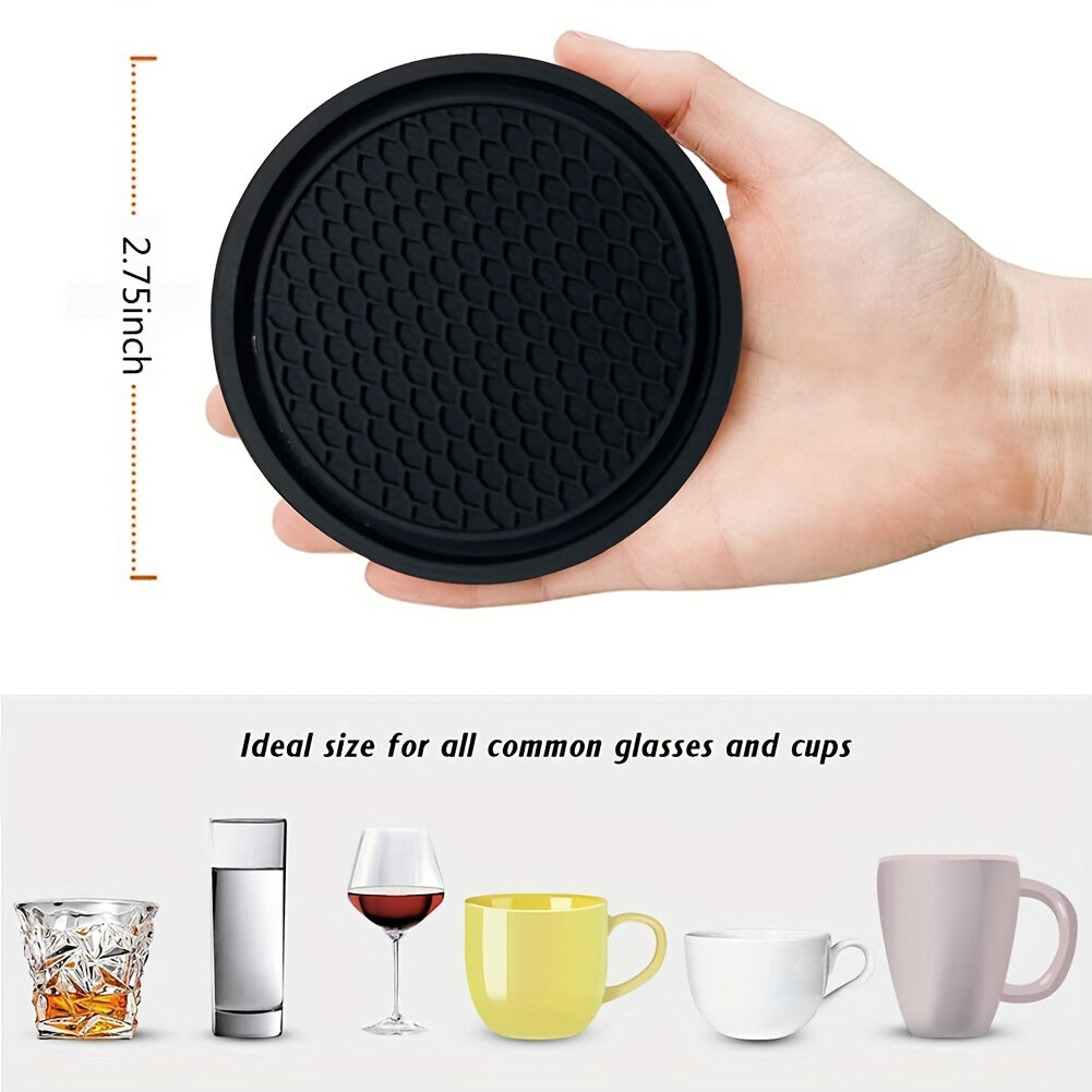 Non-Slip Car Cup Holder Coasters – Keep Your Car Clean 2PCS