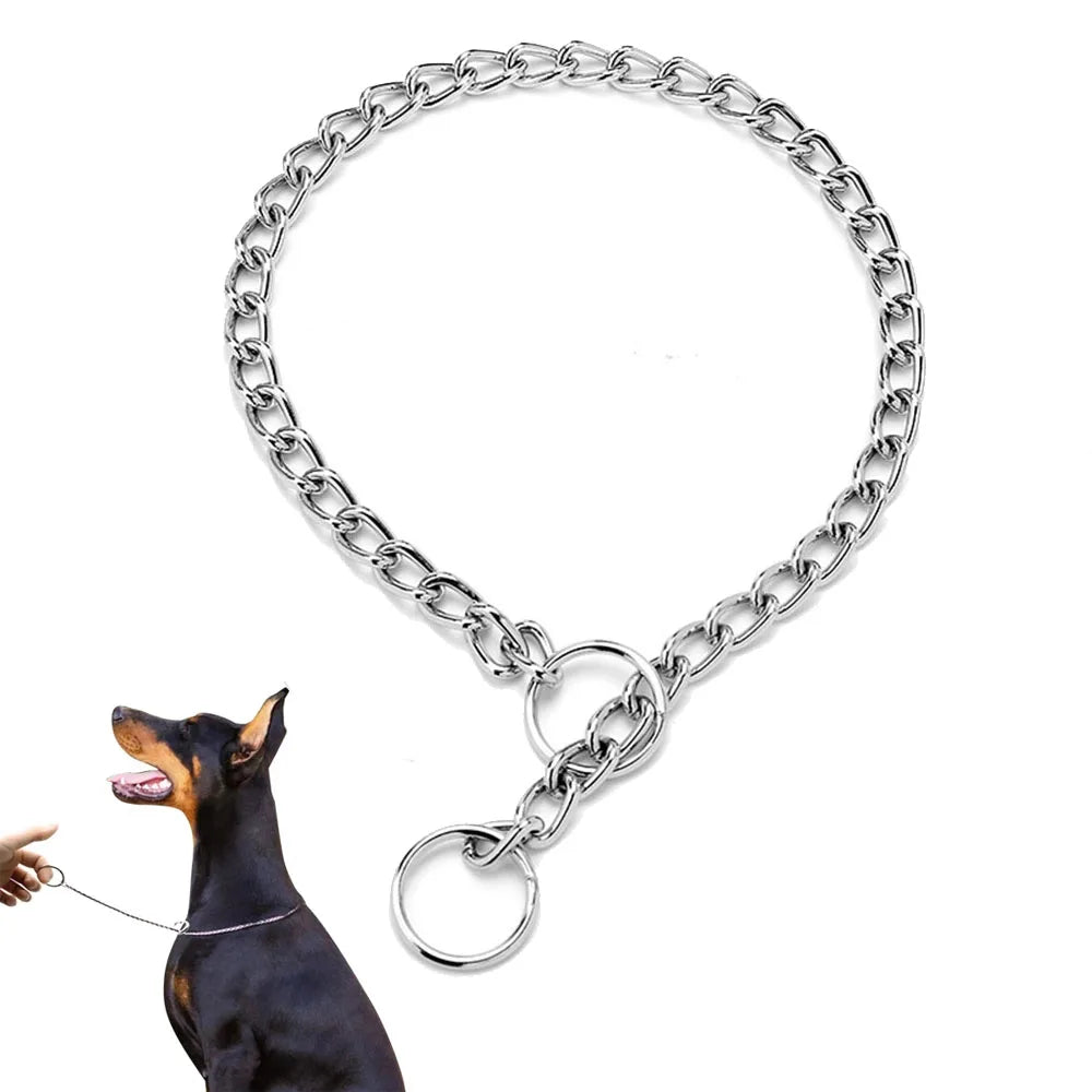 Stainless Steel Dog Training Chain Collar