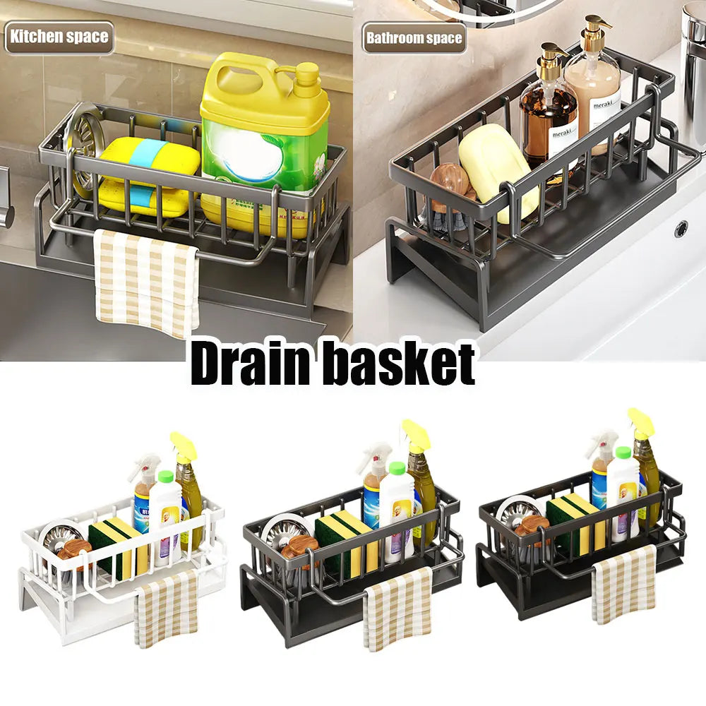 Kitchen Sink Faucet Organizer Rack