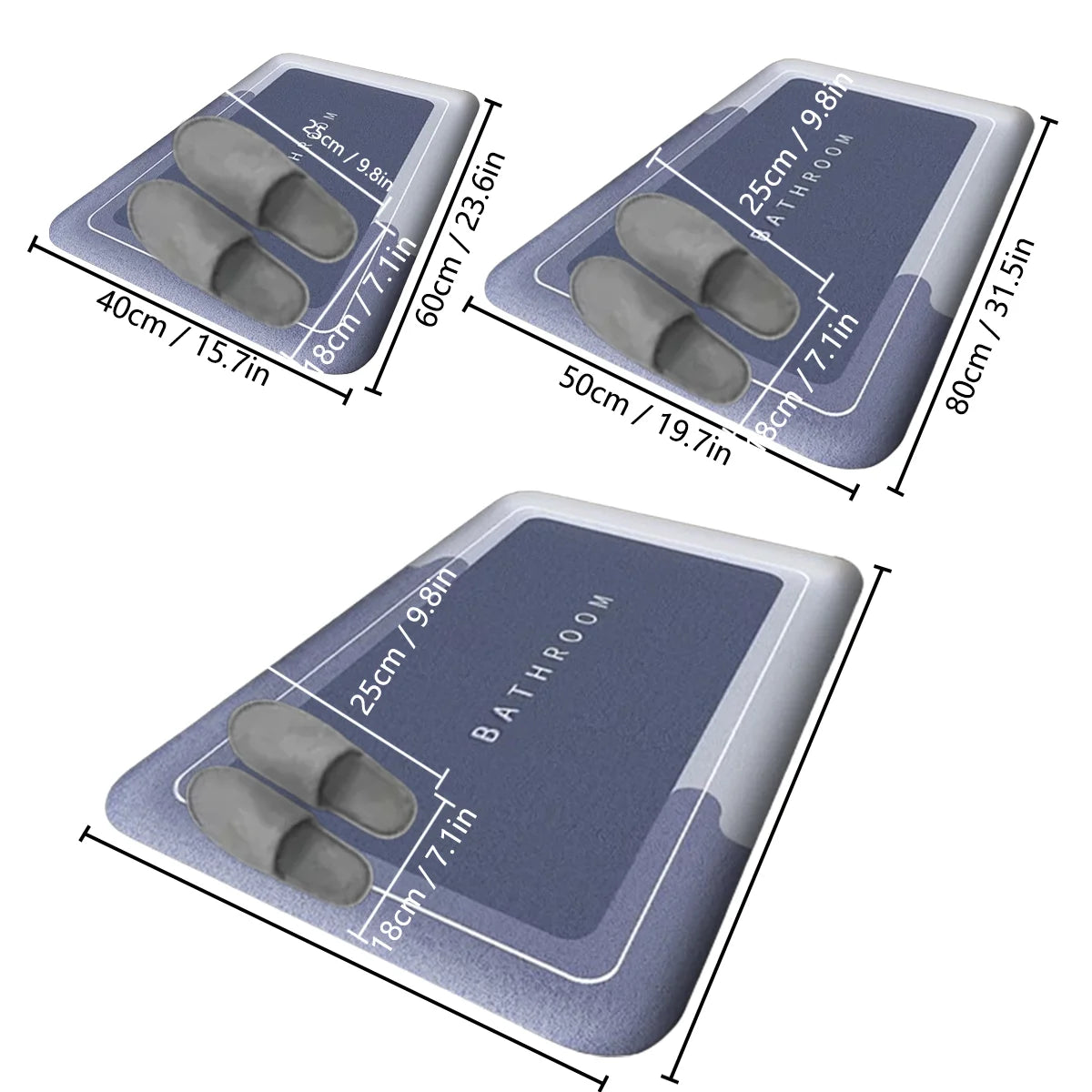 Ultra Absorbent Non-Slip Bathroom & Kitchen Mat