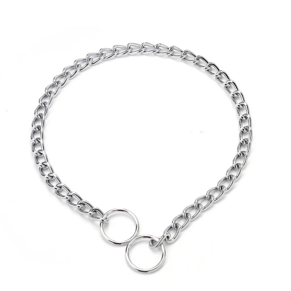 Stainless Steel Dog Training Chain Collar