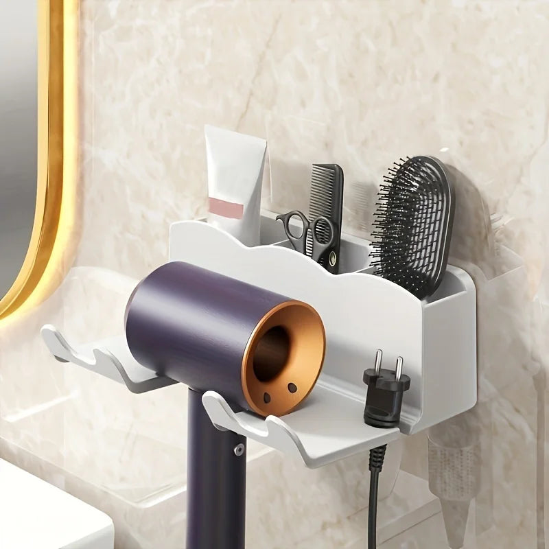 Bathroom Hair Dryer Storage Rack