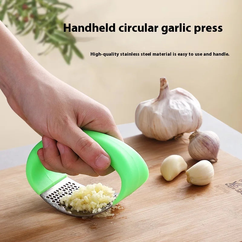 Stainless Steel Garlic Press Crusher