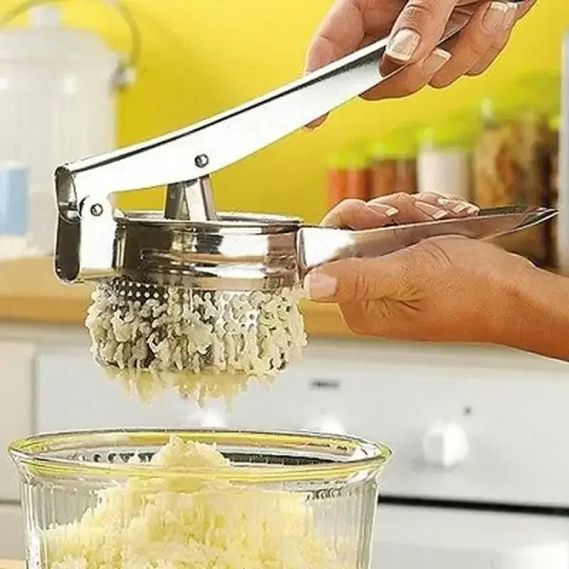 Stainless Steel Potato Masher & Ricer – Smooth Puree Made Easy