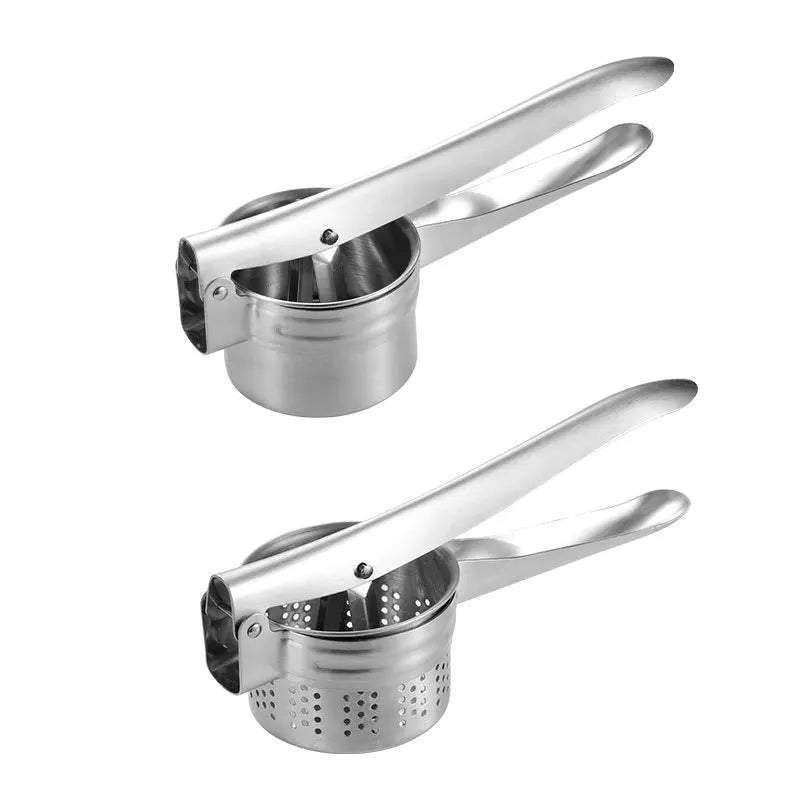 Stainless Steel Potato Masher & Ricer – Smooth Puree Made Easy