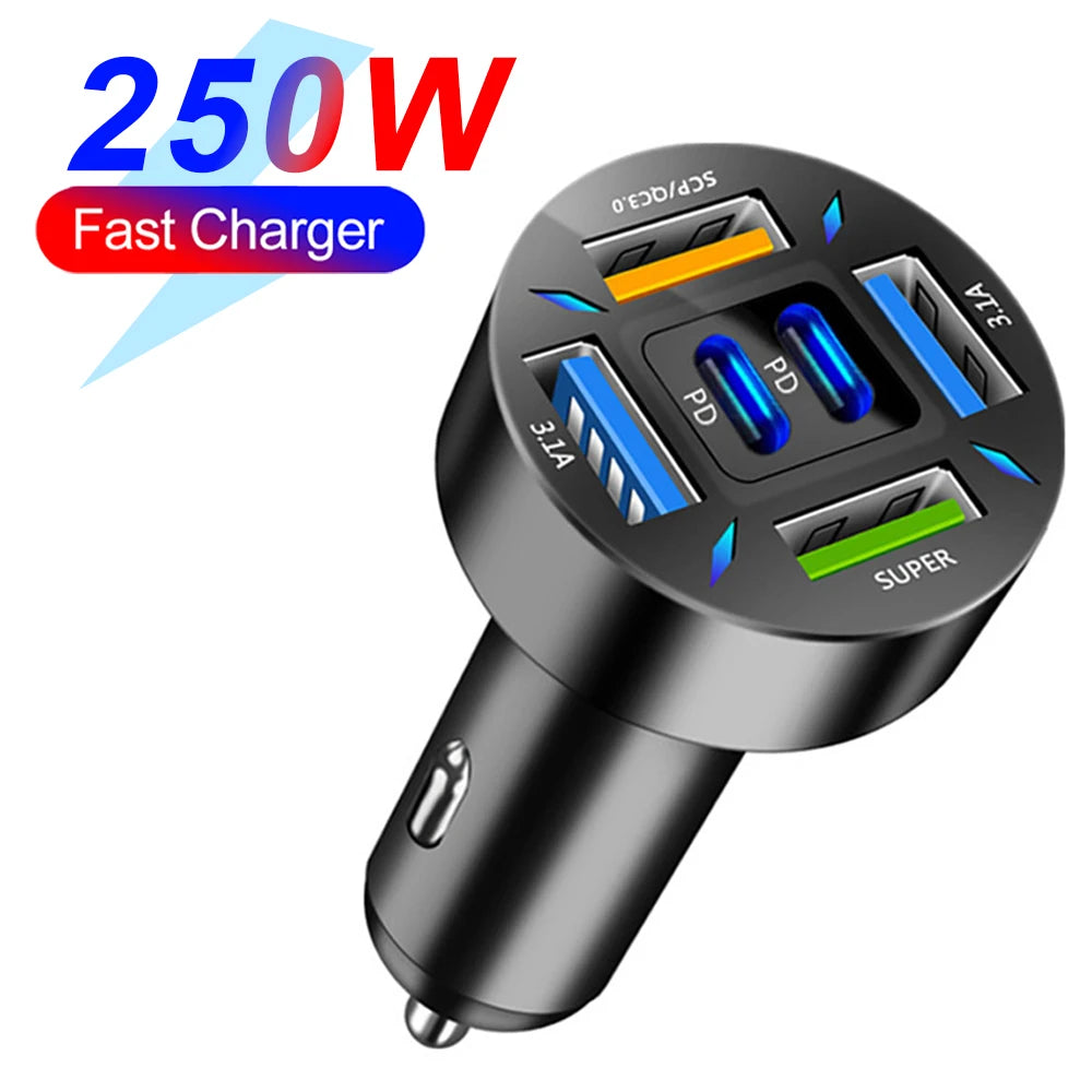 PD & QC3.0 Fast Car Charger with Digital Display
