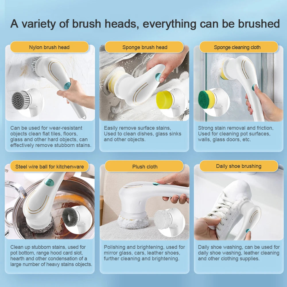 Cordless Electric Spin Cleaning Brush