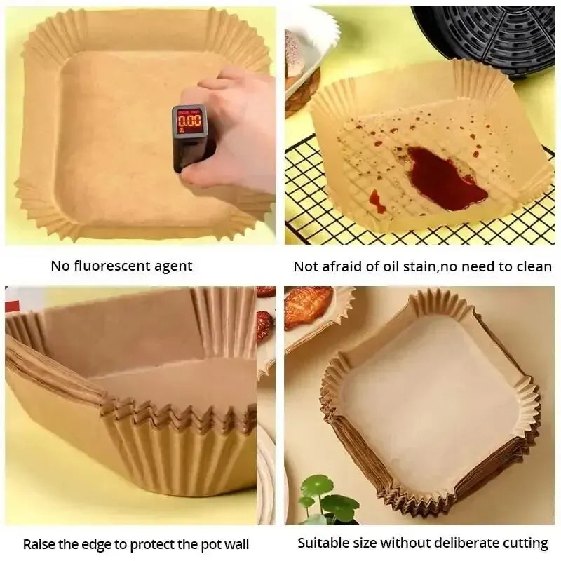 Disposable Air Fryer Paper Liners (50pcs)