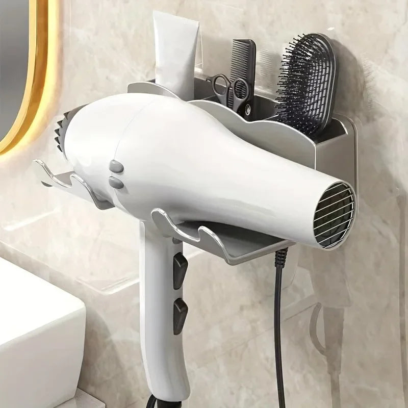 Bathroom Hair Dryer Storage Rack