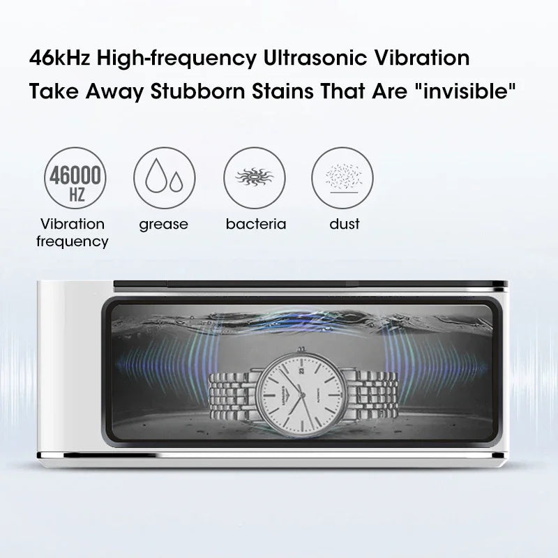 Ultrasonic Cleaner 500ML – Deep Cleaning for Glasses, Jewelry & More
