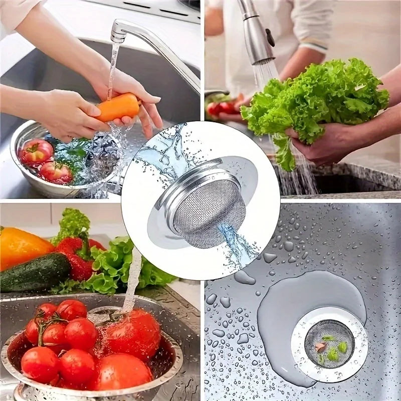 Stainless Steel Kitchen Sink Strainer (2pcs)