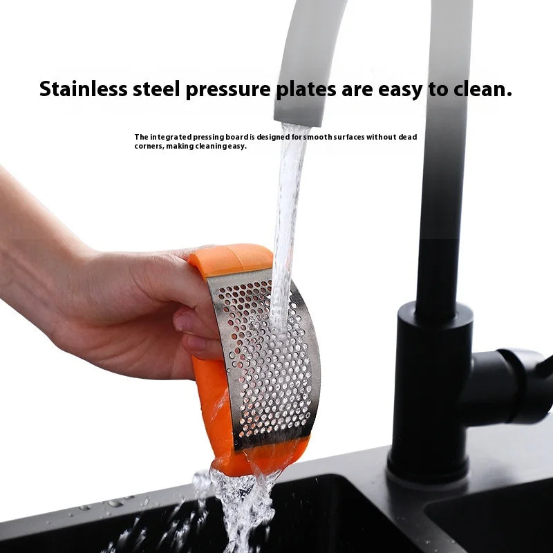 Stainless Steel Garlic Press Crusher