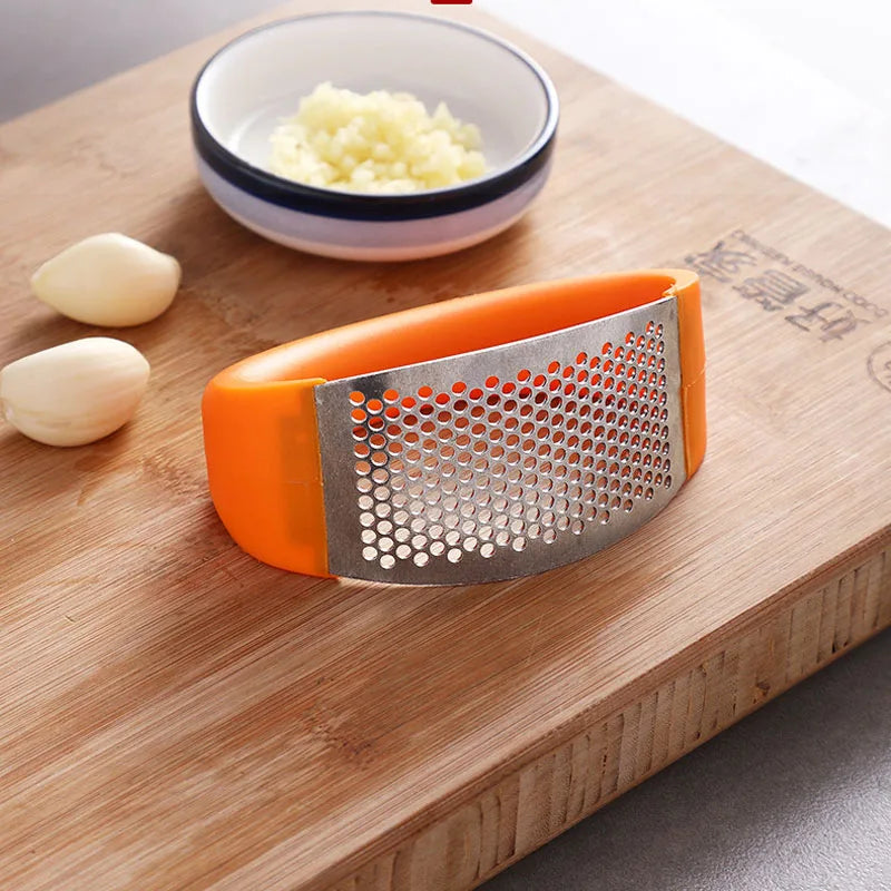 Stainless Steel Garlic Press Crusher