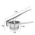 Stainless Steel Potato Masher & Ricer – Smooth Puree Made Easy