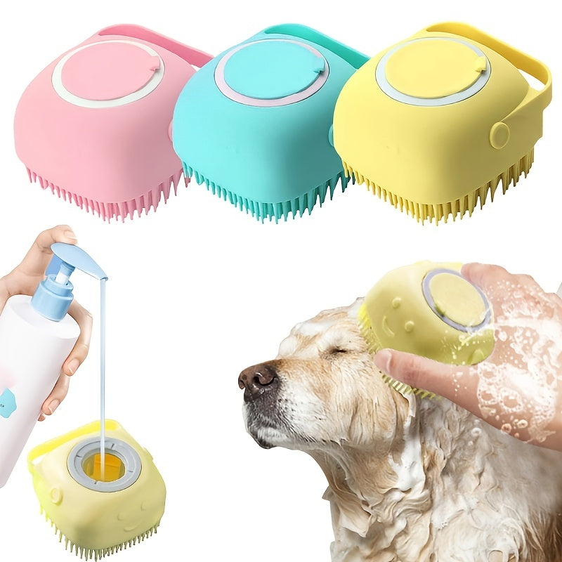 Soft Pet Bath Brush – Gentle Cleaning & Massage Tool