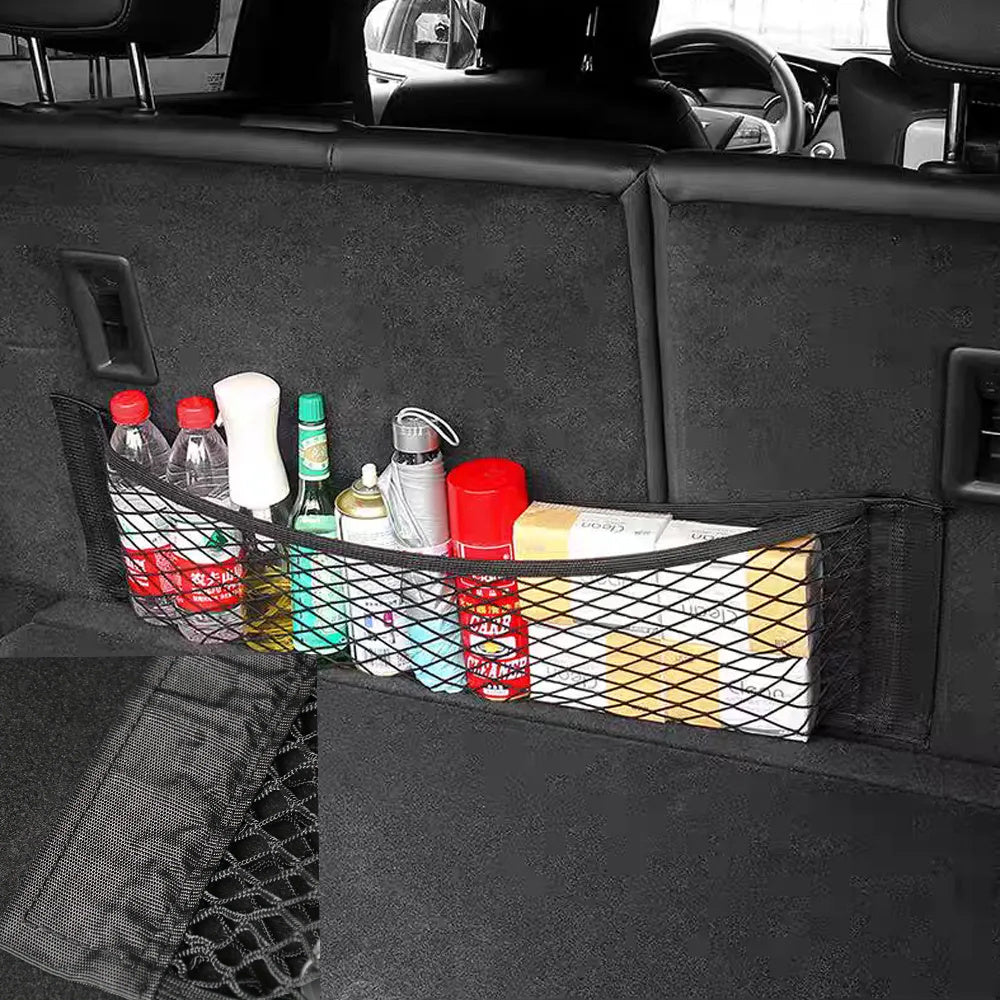 Car Seat Back Organizer Net – Keep Your Car Neat & Secure
