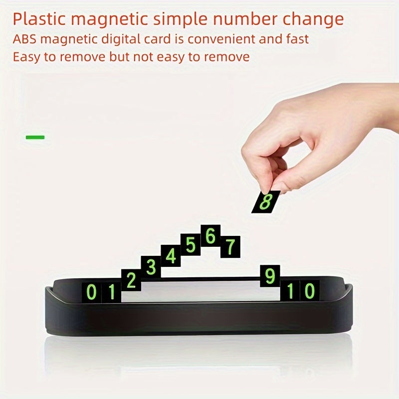 Temporary Parking Phone Number Plate – Visible Day & Night
