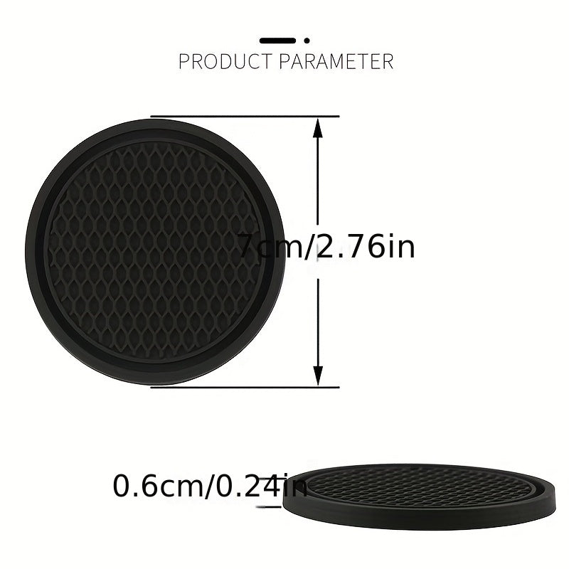 Non-Slip Car Cup Holder Coasters – Keep Your Car Clean 2PCS